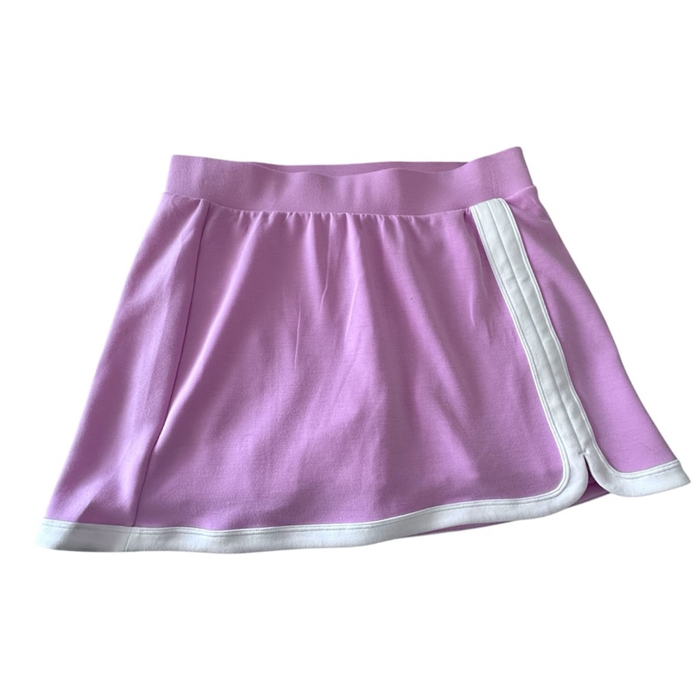 Joylab Knit Piped Highrise Pink/ White Skort Size M
